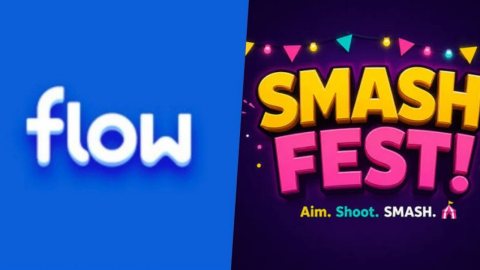 Flow Games ve Smash Fest! logoları