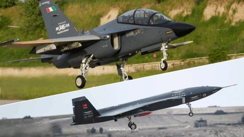 Türk ve İtalyan devleri güçlerini birleştirdi: KIZILELMA ve İtalyan M-346 yan yana uçtu