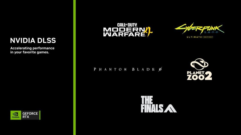 NVIDIA'nın DLSS destekli oyunlara ilişkin haberde paylaşılan tanıtım görseli.