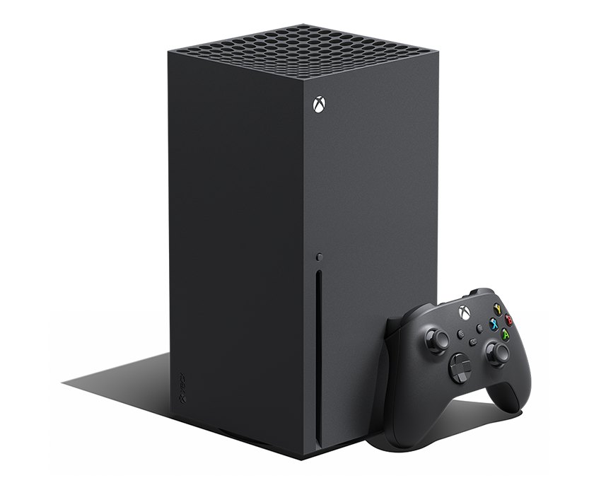 Disk sürücülü Xbox Series X ve kontrolcüsü. ABD'de tavsiye edilen fiyatı şu anda 799,99 dolar.