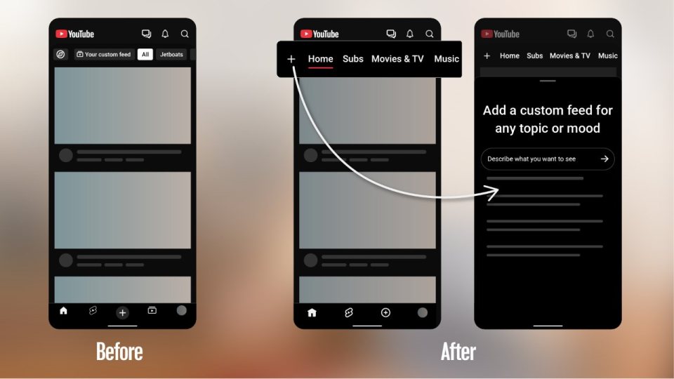 YouTube'da Abonelikler sekmesinin yeri değişiyor