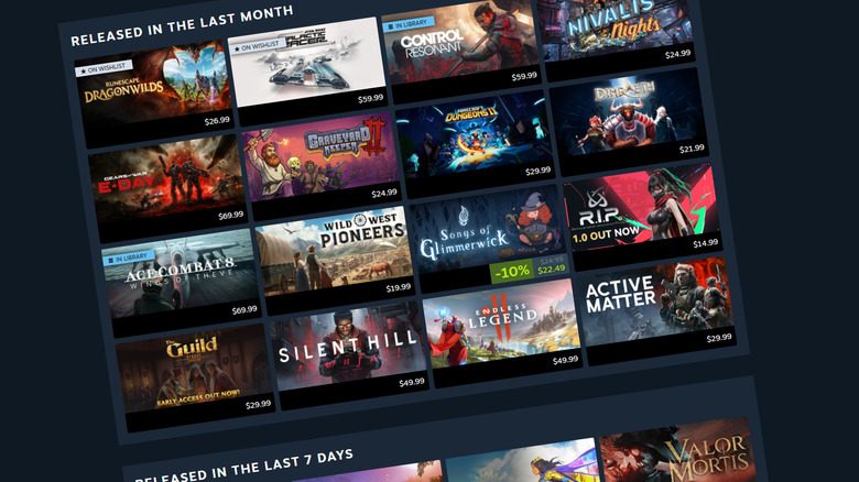 Steam Kişisel Takvim özelliğinin görünümü
