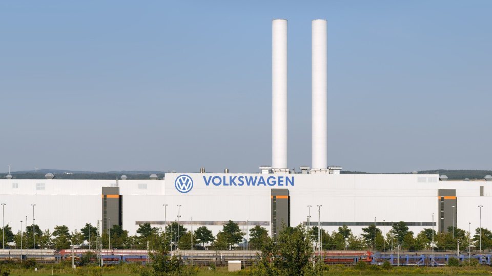 Almanya’daki Volkswagen Mosel-Zwickau fabrikasının 2007 tarihli dış cephe görüntüsü.