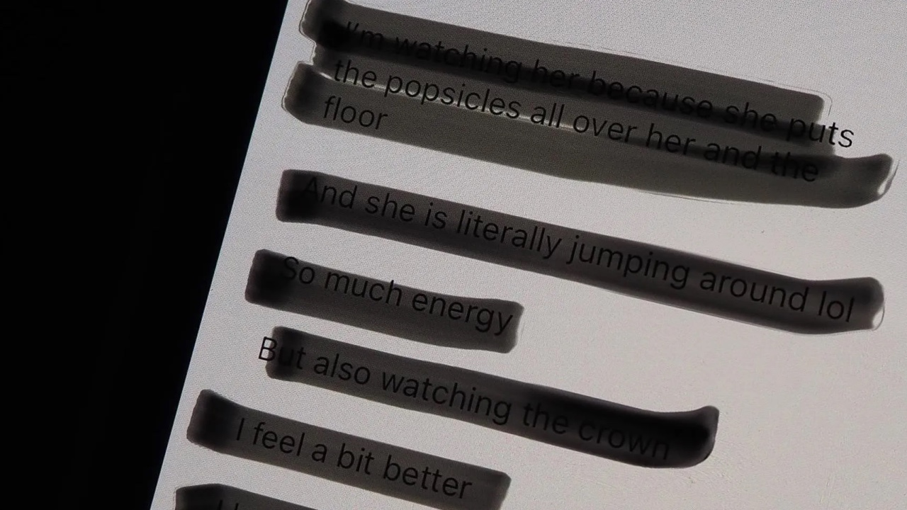 Size gönderilen bir fotoğrafta önemli bir kısmın siyah renkle gizlendiğini