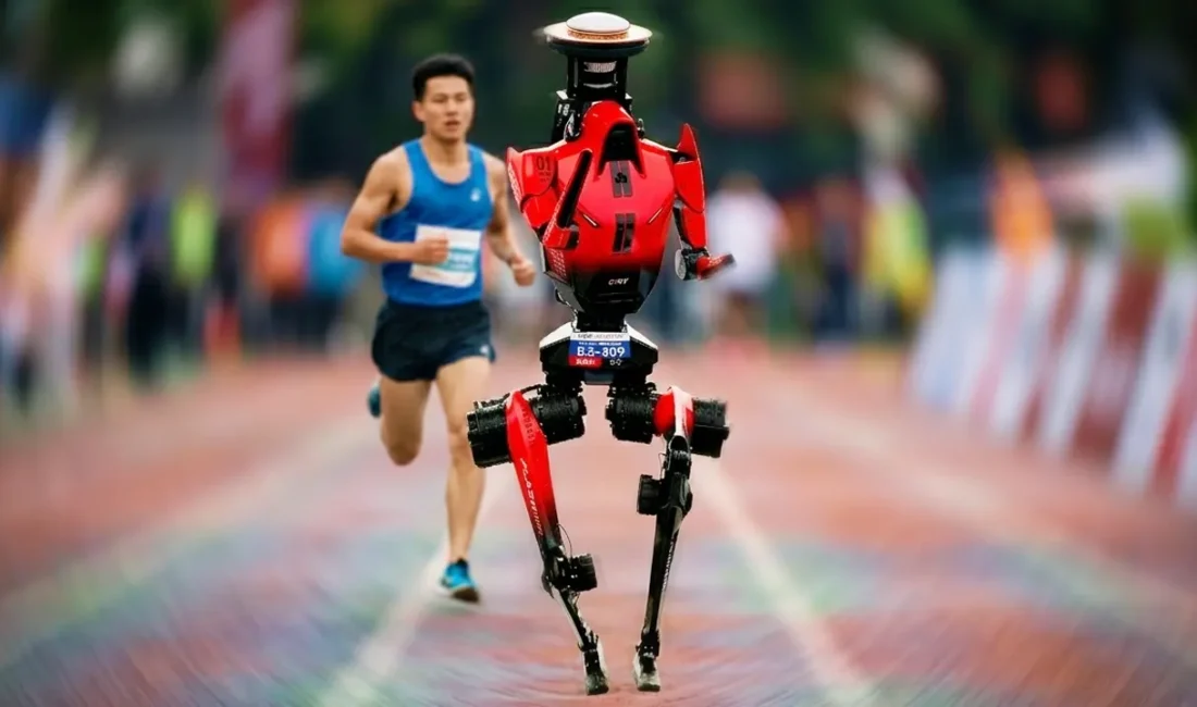 Çin’de düzenlenen yarı maratonda Honor'un insansı robotu Lightning, 50 dakika
