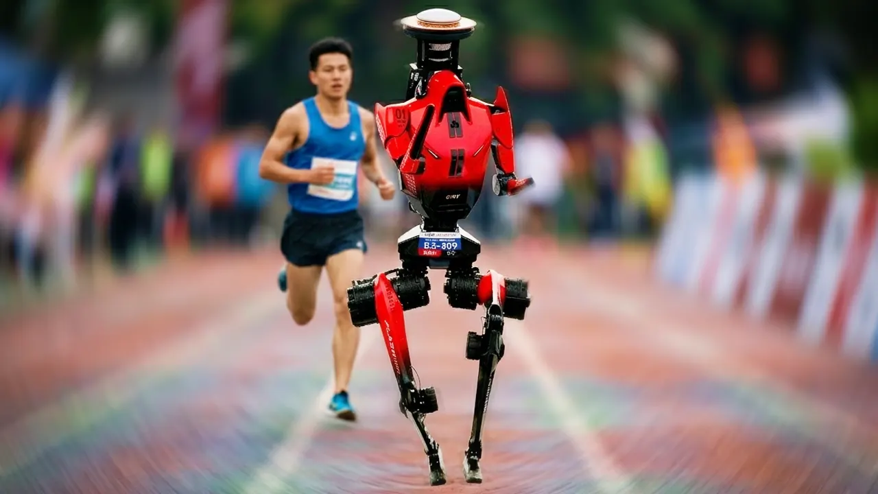 Çin’de düzenlenen yarı maratonda Honor'un insansı robotu Lightning, 50 dakika