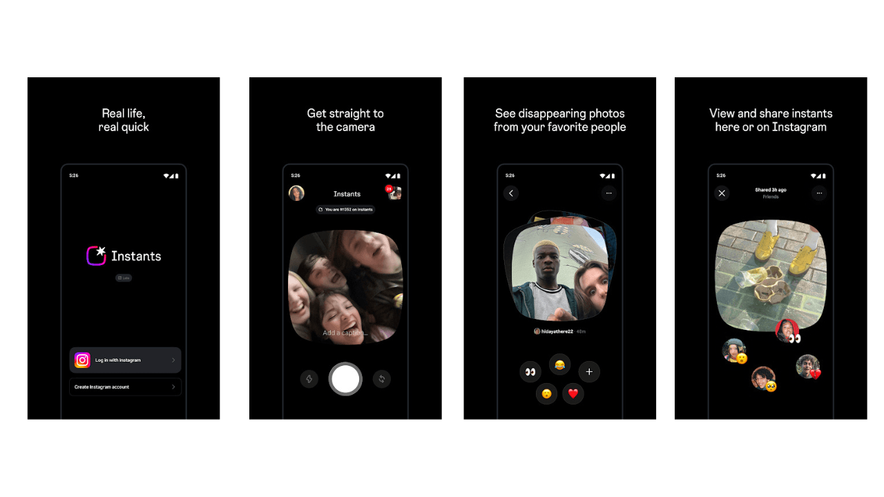 Instants uygulaması