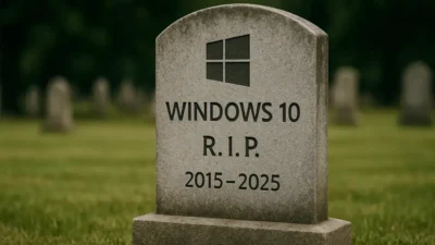 Fransa'da aktivistler, Microsoft'un Windows 10 desteğini bitirme kararını sembolik bir