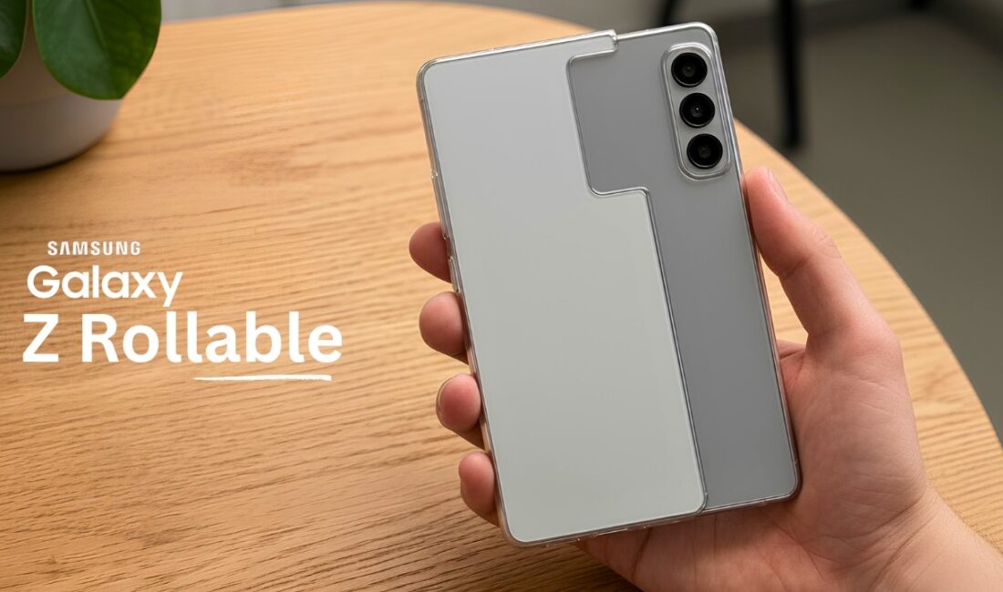 Samsung, yana doğru çekilerek tablete dönüşebilen ve ekran genişledikçe arka