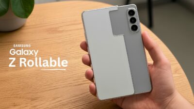 Samsung, yana doğru çekilerek tablete dönüşebilen ve ekran genişledikçe arka