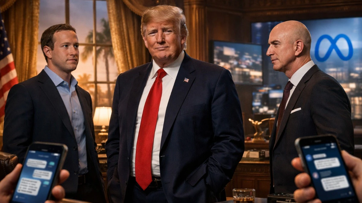 Donald Trump’ın, Meta CEO’su Mark Zuckerberg ve Amazon kurucusu Jeff