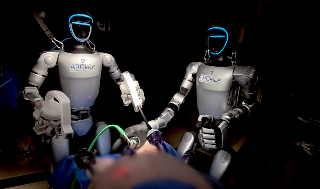 Dünyada ilk kez insansı robotlar ameliyat gerçekleştirdi! Kaliforniya Üniversitesi San Diego araştırmacıları, dünyada ilk kez tele-operasyon yöntemiyle