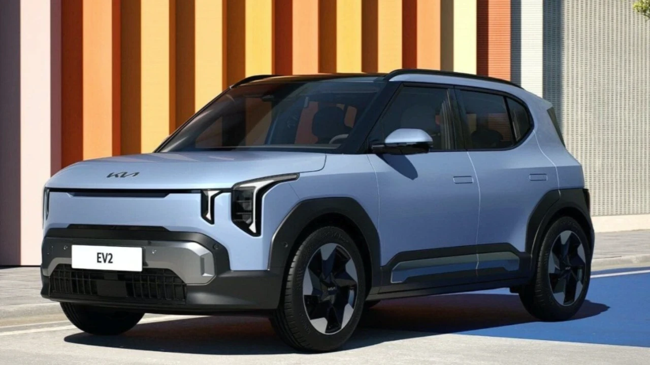 Kia'nın uygun fiyatlı yeni elektrikli SUV modeli EV2'nin, iki milyon
