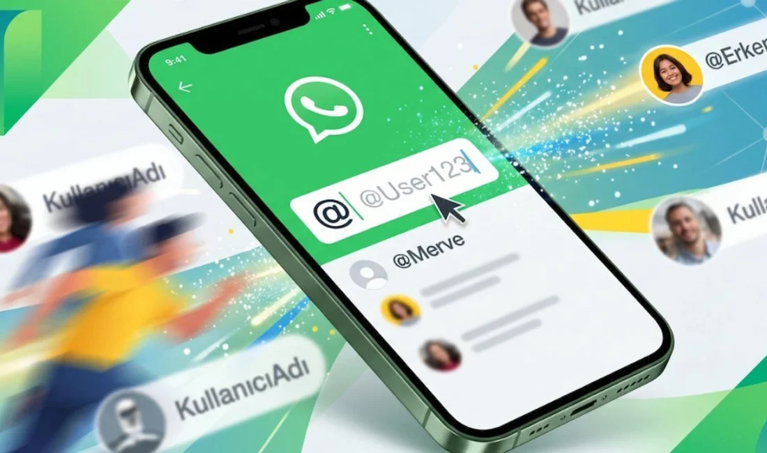 WhatsApp, kullanıcıların telefon numaralarını paylaşmadan sadece belirledikleri benzersiz isimler üzerinden