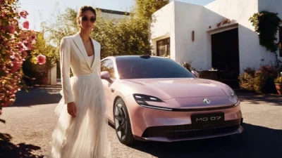 SAIC Motor bünyesindeki MG markasının yeni elektrikli sedantı MG 07,